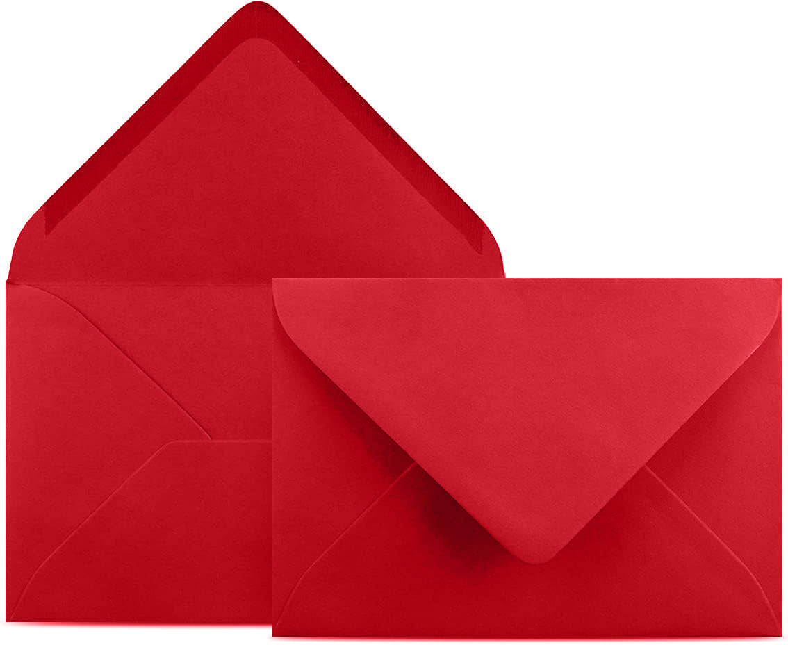 Umschläge für Postkarten und Klappkarten in Sonderfarben I DIN C6 Format I 114 mm x 162 mm I 4 x 6 INCH I Letter Format