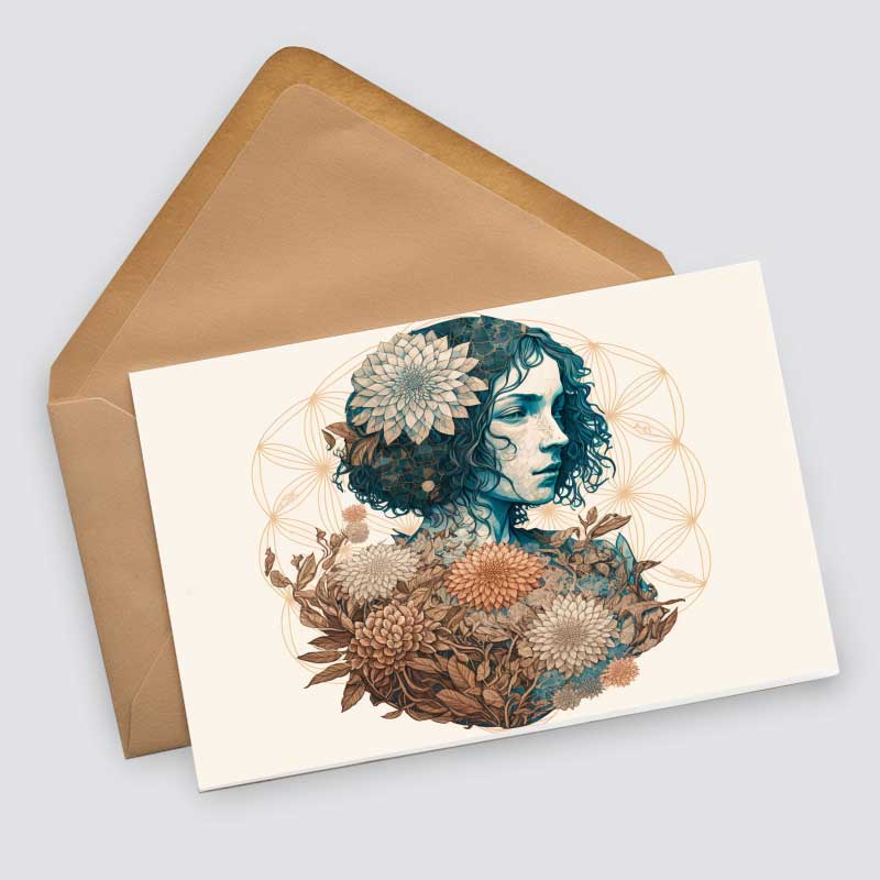 Flower of Life Cards Set (10 Cards) | Flower of Life | poison | wall decoration | Image Deco Spiritual | Decoration I mural