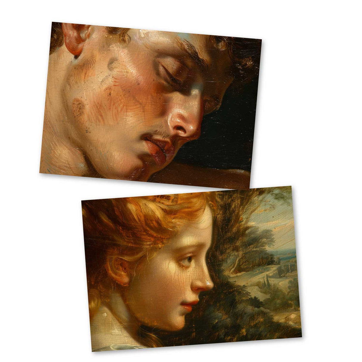 Antike Griechische Mythologie - Amor; Psyche als Kartenset (15 Karten) | Mythologische Karten der Götter | Schöne und das Biest