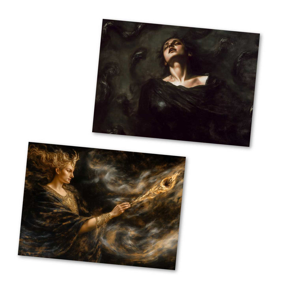 Antike Mythologie - Hekate - Göttin der Magie als Kartenset (12 Karten) | Mythologische Karten der Götter | Magie und Mystik