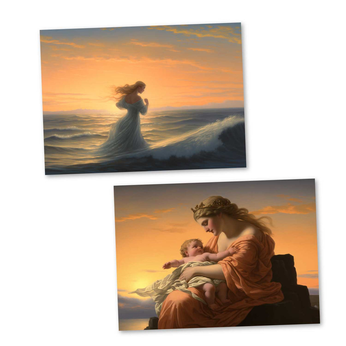 Antike Griechische Mythologie - Aphrodithe als Kartenset (15 Karten) | Mythologische Karten der Götter | Göttin der Liebe