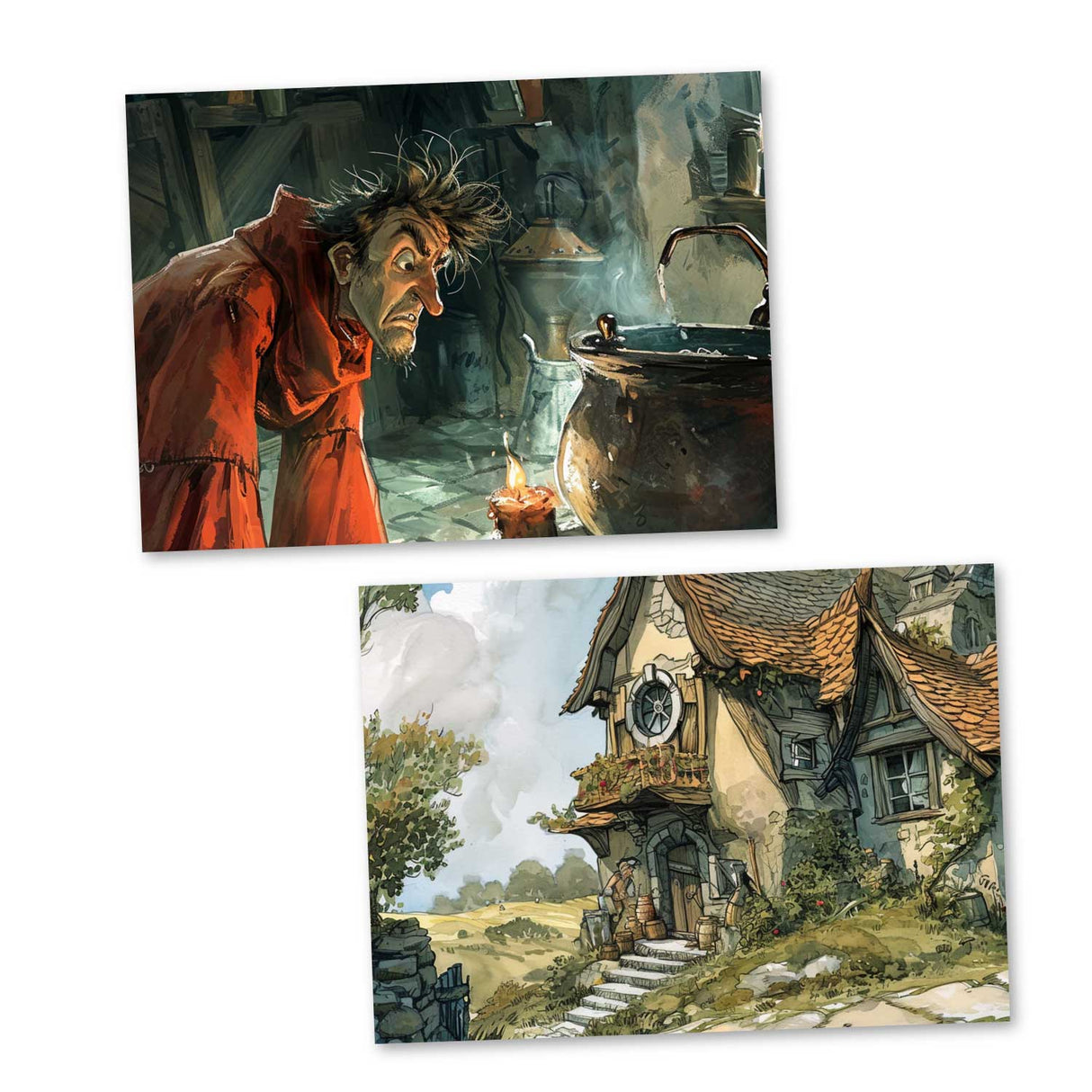 Der Zauberer und der hüpfende Topf (15 Cards) Die Märchen von Beedle dem Barden I basierend auf dem Harry Potter Universum als Set