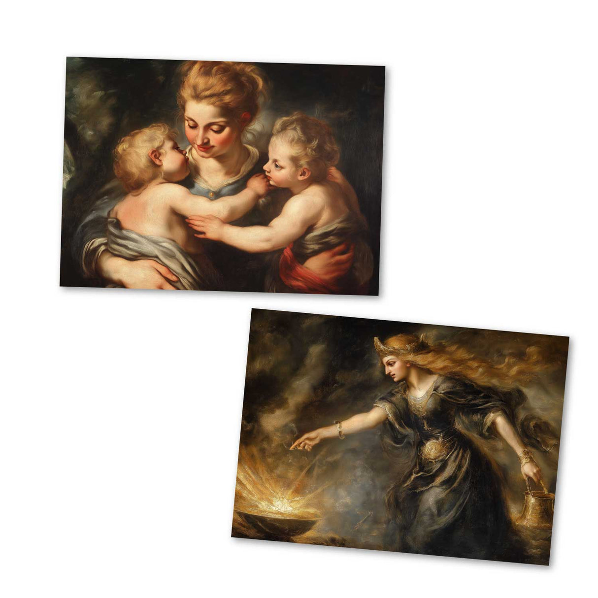 Antike Mythologie - Hekate - Göttin der Magie als Kartenset (12 Karten) | Mythologische Karten der Götter | Magie und Mystik