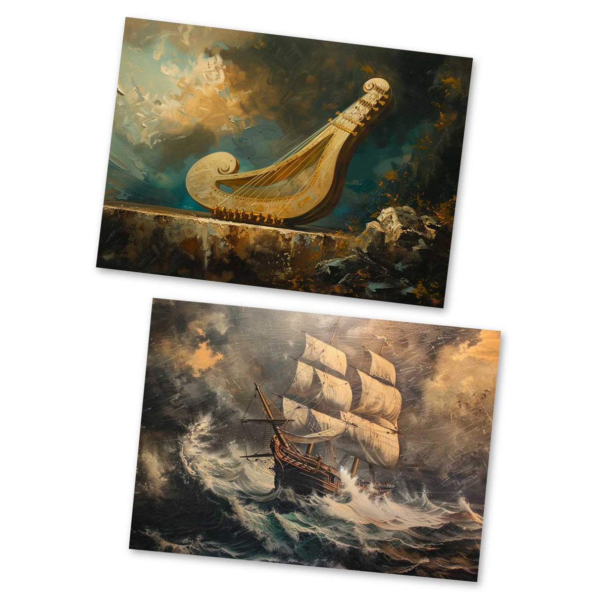 Antike Griechische Mythologie - Orpheus als Kartenset VOL 1 (15 Karten) | Mythologische Karten der Götter | Geschenk | Postkarte Klappkarte