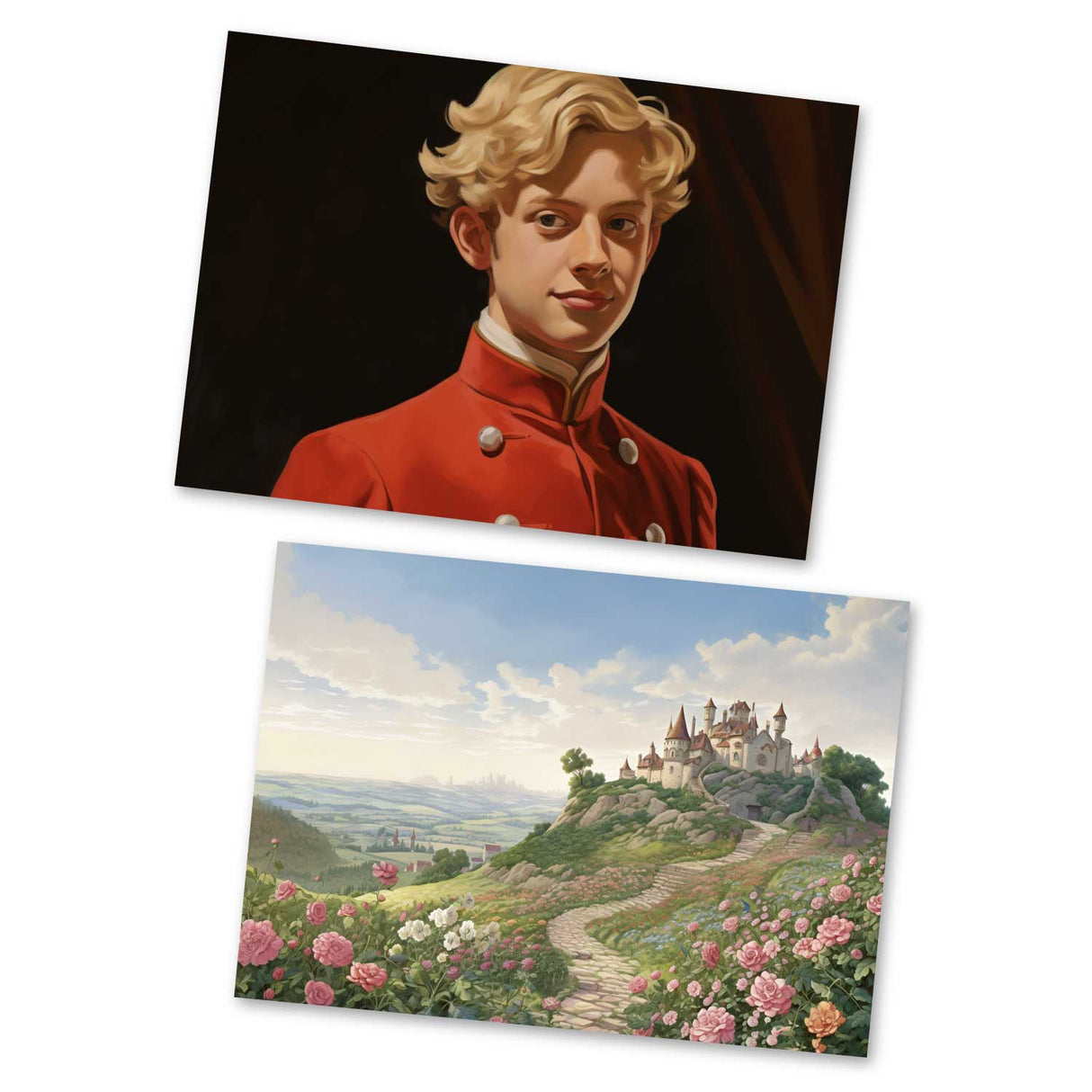 Der Froschkönig Karten Set A6 (15 Cards) Illustrierte Märchen im Painting Still I von den Brüdern Grimm im Original als kunstvolles Set