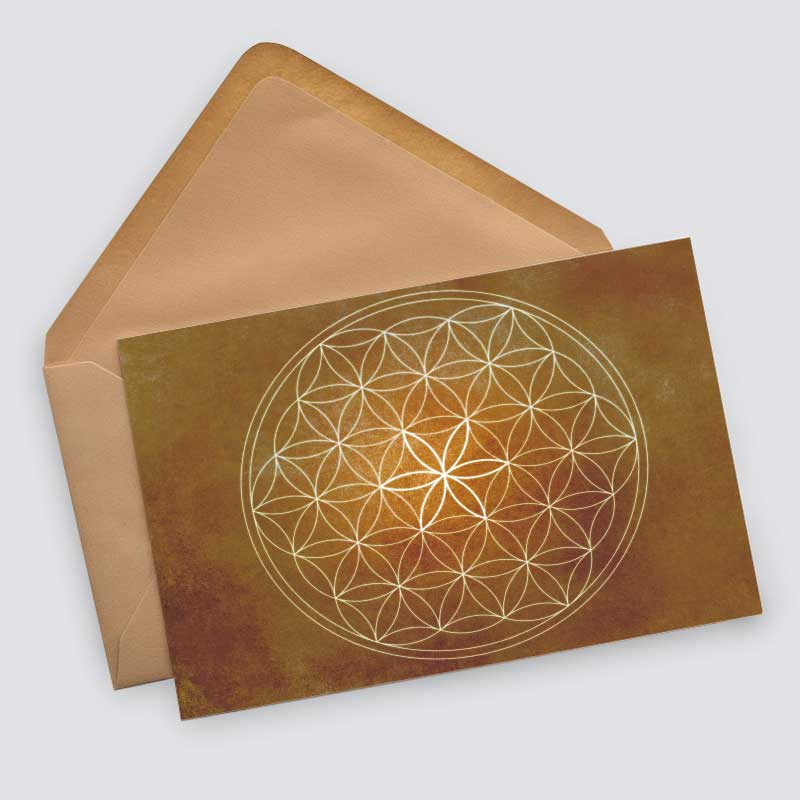 Flower of Life Cards Set (10 Cards) | Flower of Life | poison | wall decoration | Image Deco Spiritual | Decoration I mural