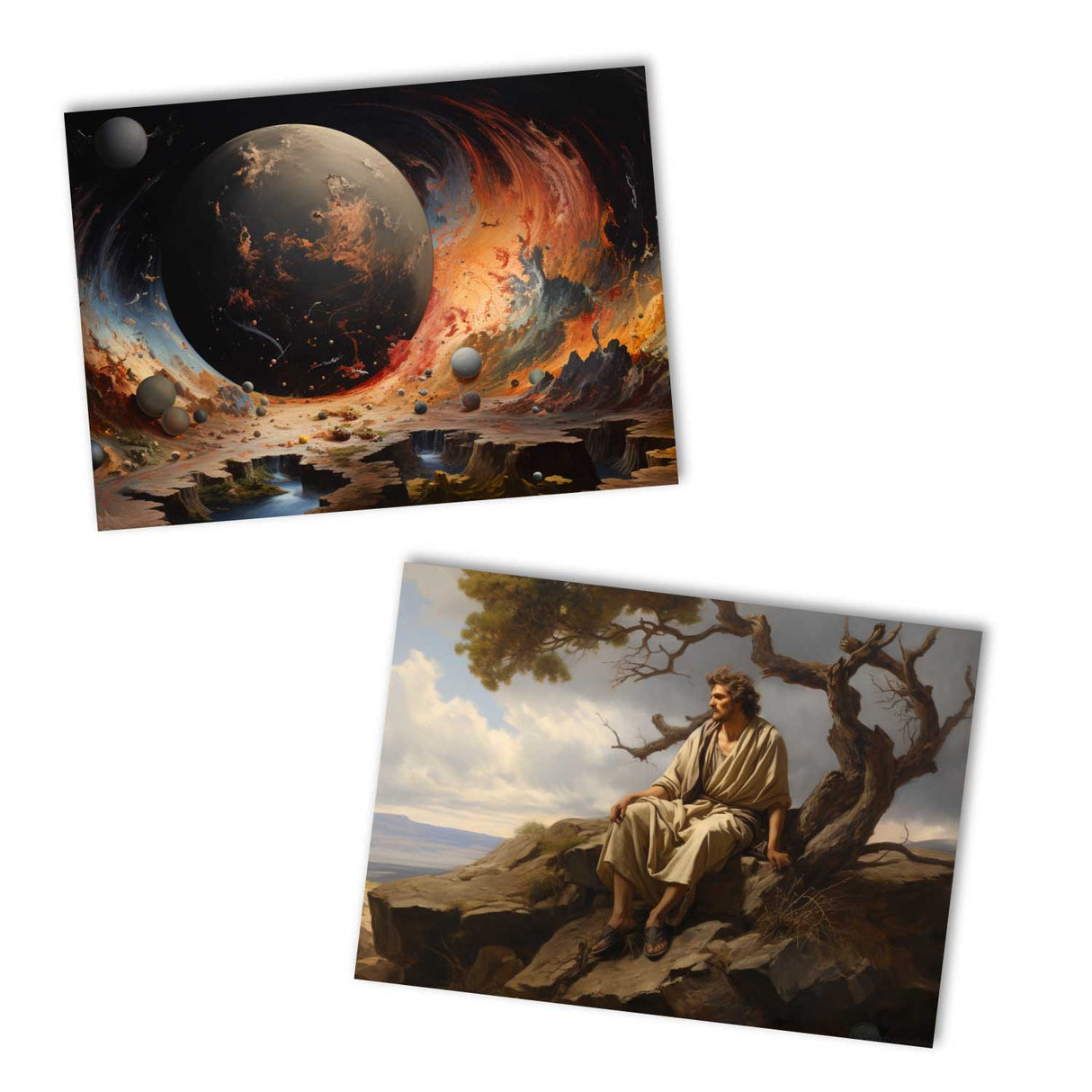 Antike Griechische Mythologie als Kartenset VOL 1 (10 Karten) | Mythologische Karten der Götter | Geschenk | Postkarte oder als Klappkarte