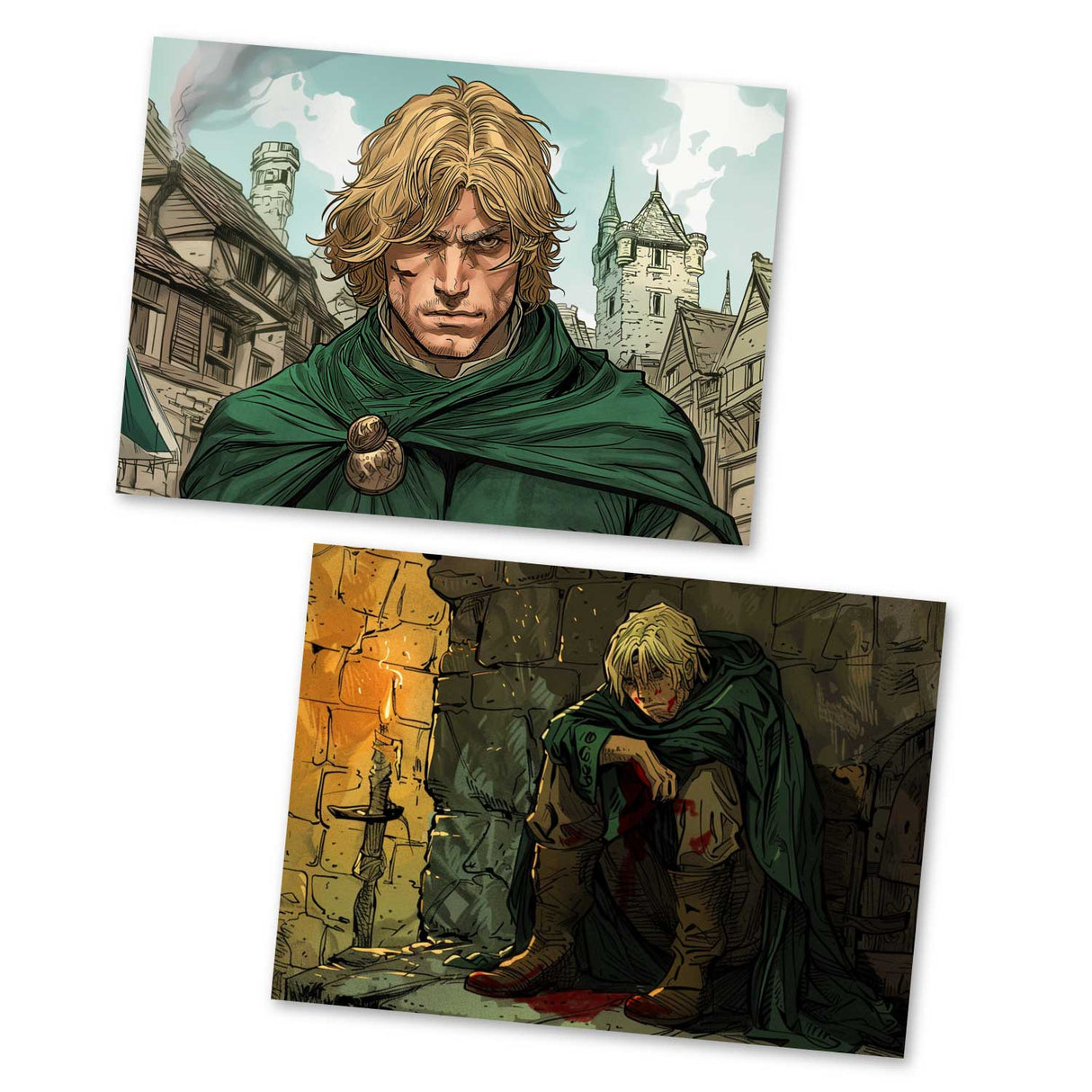 Des Hexers haariges Herz Karten Set A6 (15 Cards) Illustriertes Harry Potter Märchen von Beedle dem Barden I Fantasy Postkarten