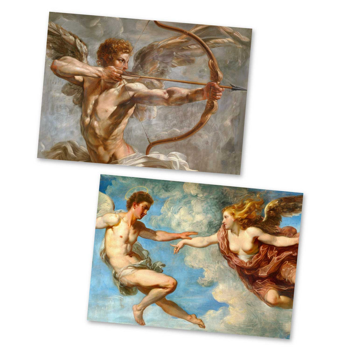 Antike Griechische Mythologie - Amor; Psyche als Kartenset (15 Karten) | Mythologische Karten der Götter | Schöne und das Biest