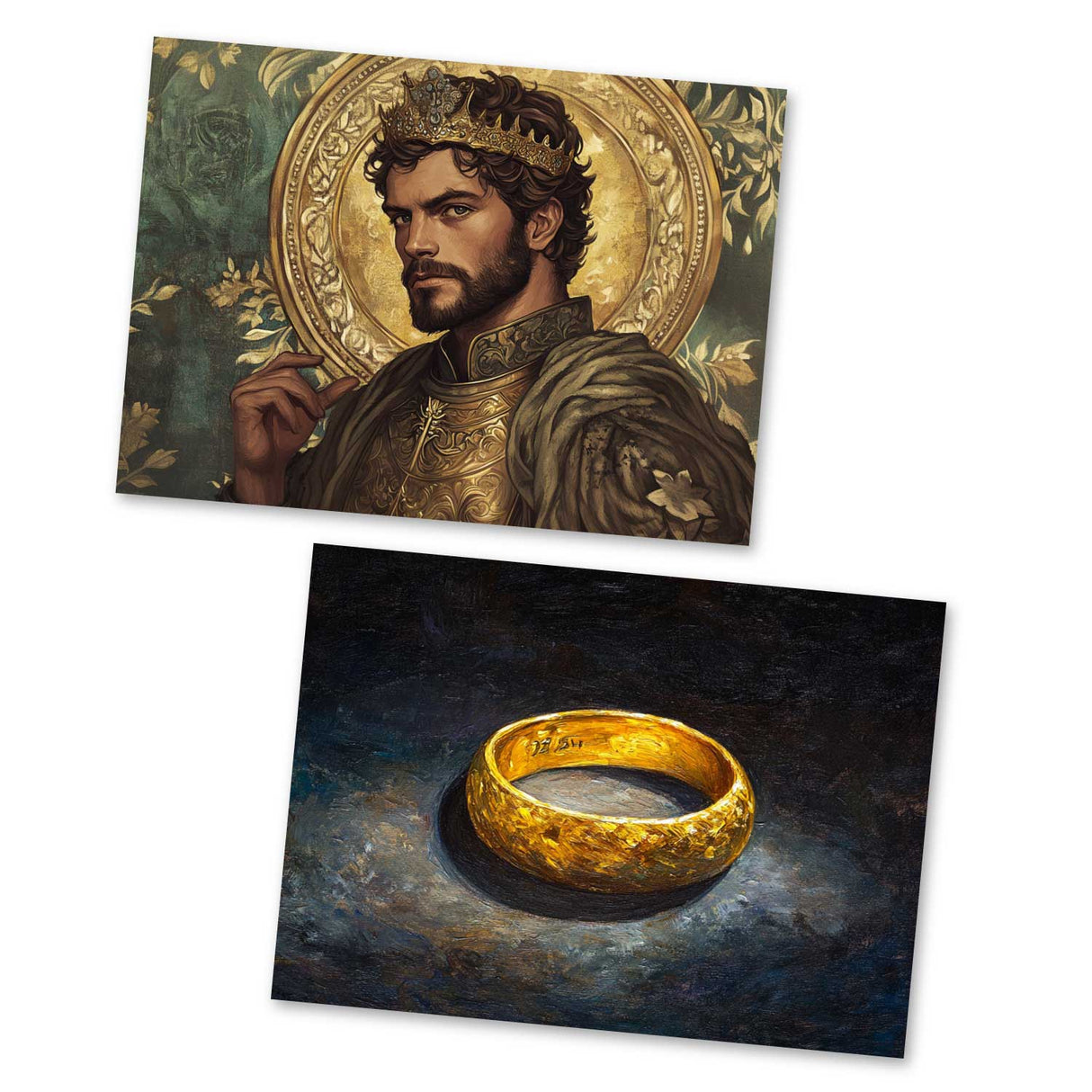 Siegfried - Teil 2 - Der Ring des Nibelungen Karten Set A6 (15 Cards) klassisch Illustrierte Legende I Siegfried I kunstvolles Set