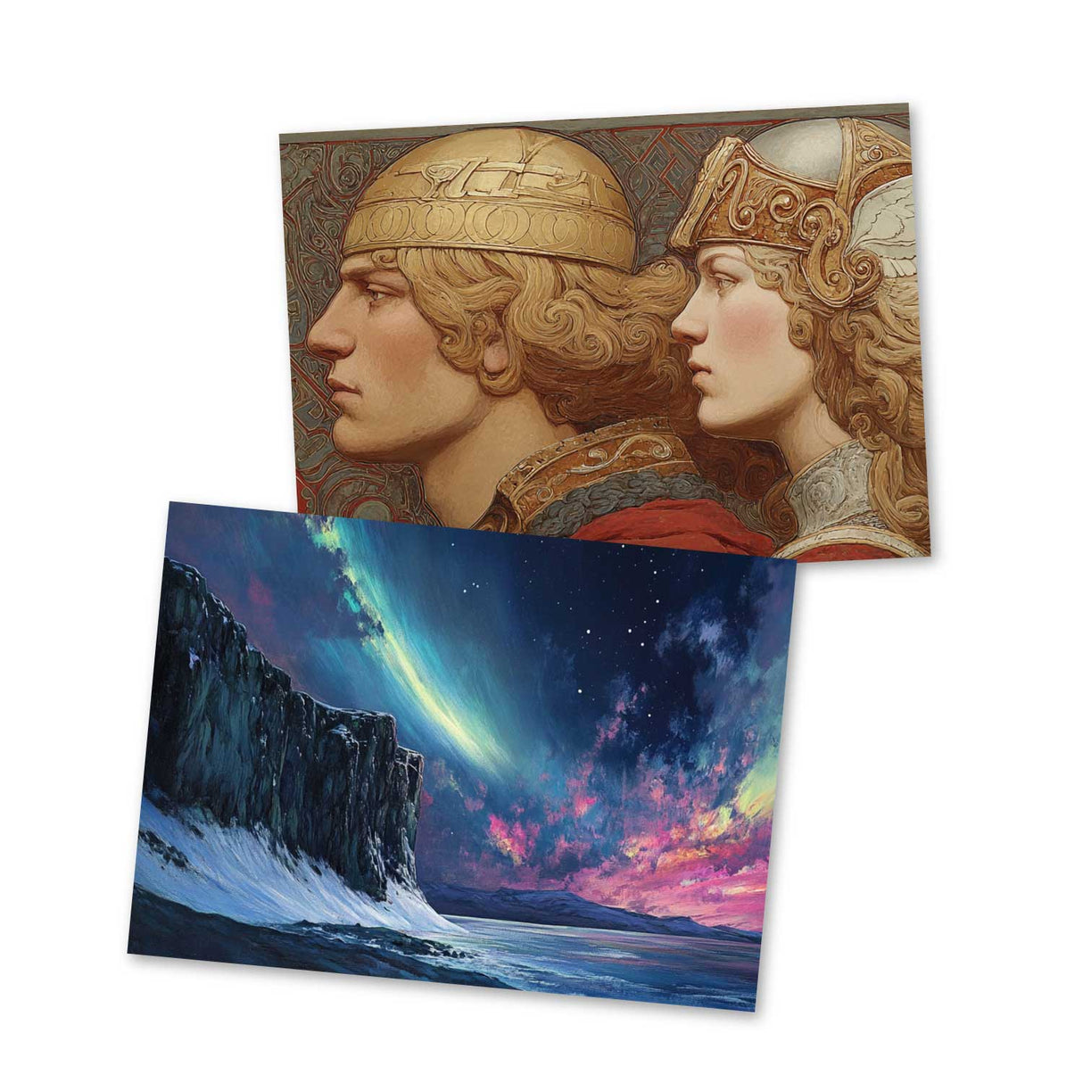 Die Walküre - Teil 3 - Der Ring des Nibelungen Karten Set A6 (15 Cards) klassisch Illustrierte Legende I Walküre I kunstvolles Set