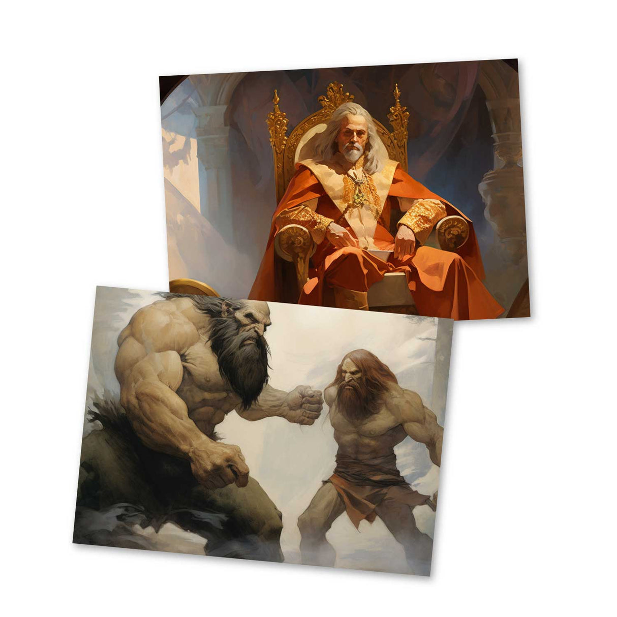 Das tapfere Schneiderlein Set A6 (15 Cards) kunstvoll Illustrierte Märchen I von den Brüdern Grimm im Original als kunstvolles Set