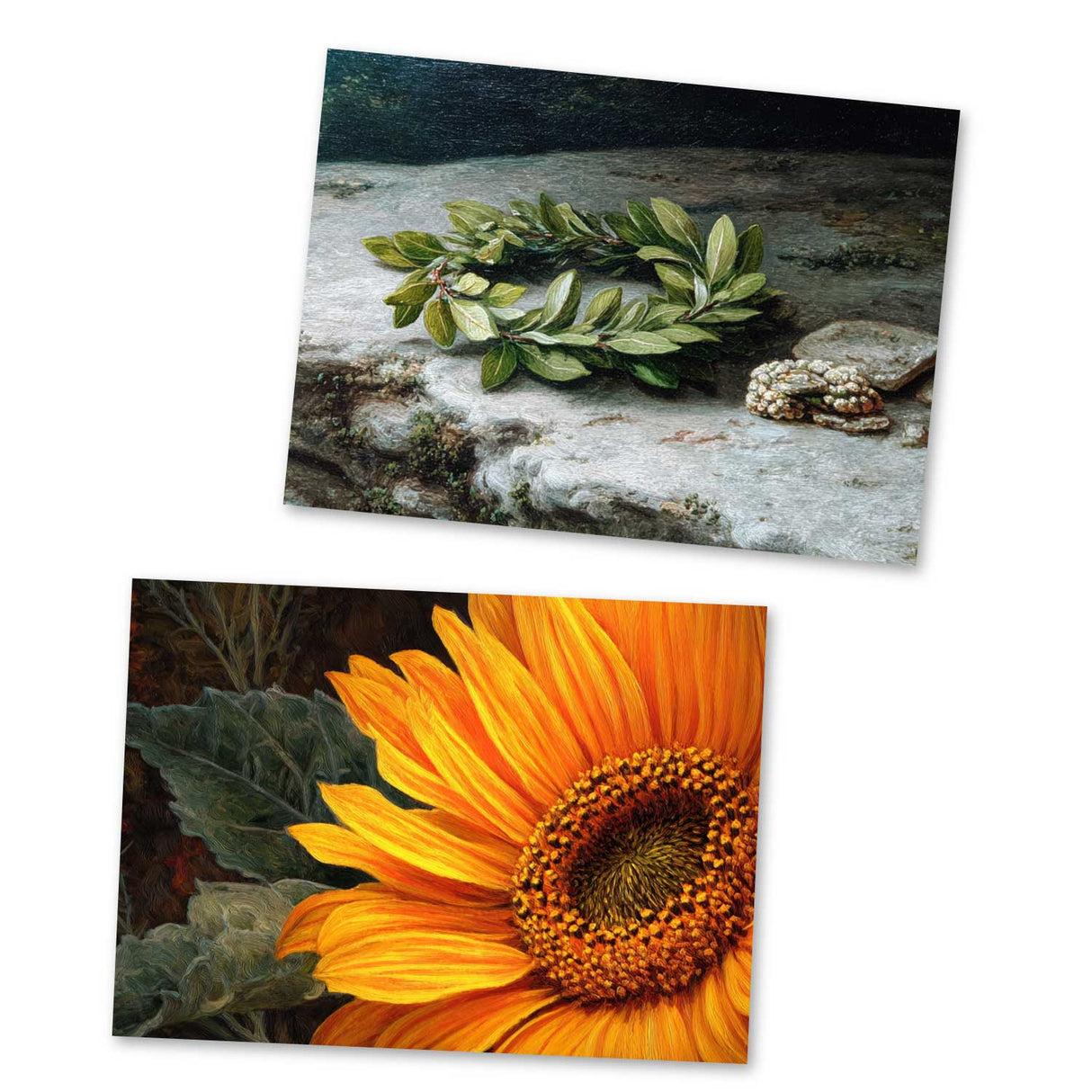 Apollon Postkarten Set – 16 mythische Kunstkarten inspiriert von der griechischen Mythologie – Wahlweise Post- oder Klappkarten, A6