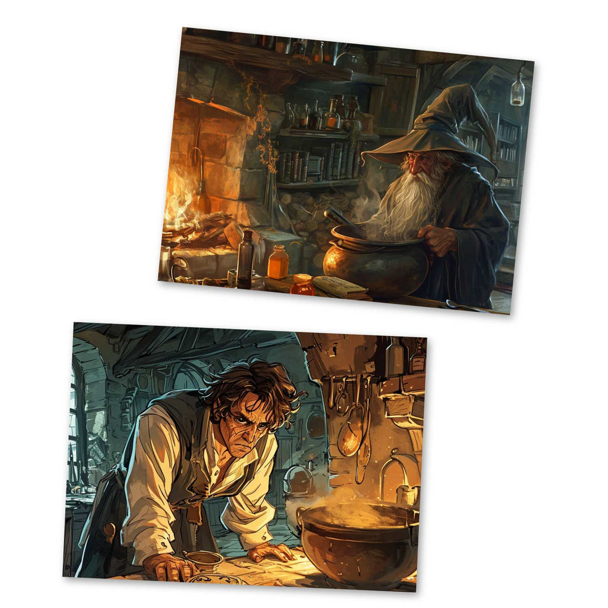 Der Zauberer und der hüpfende Topf (15 Cards) Die Märchen von Beedle dem Barden I basierend auf dem Harry Potter Universum als Set