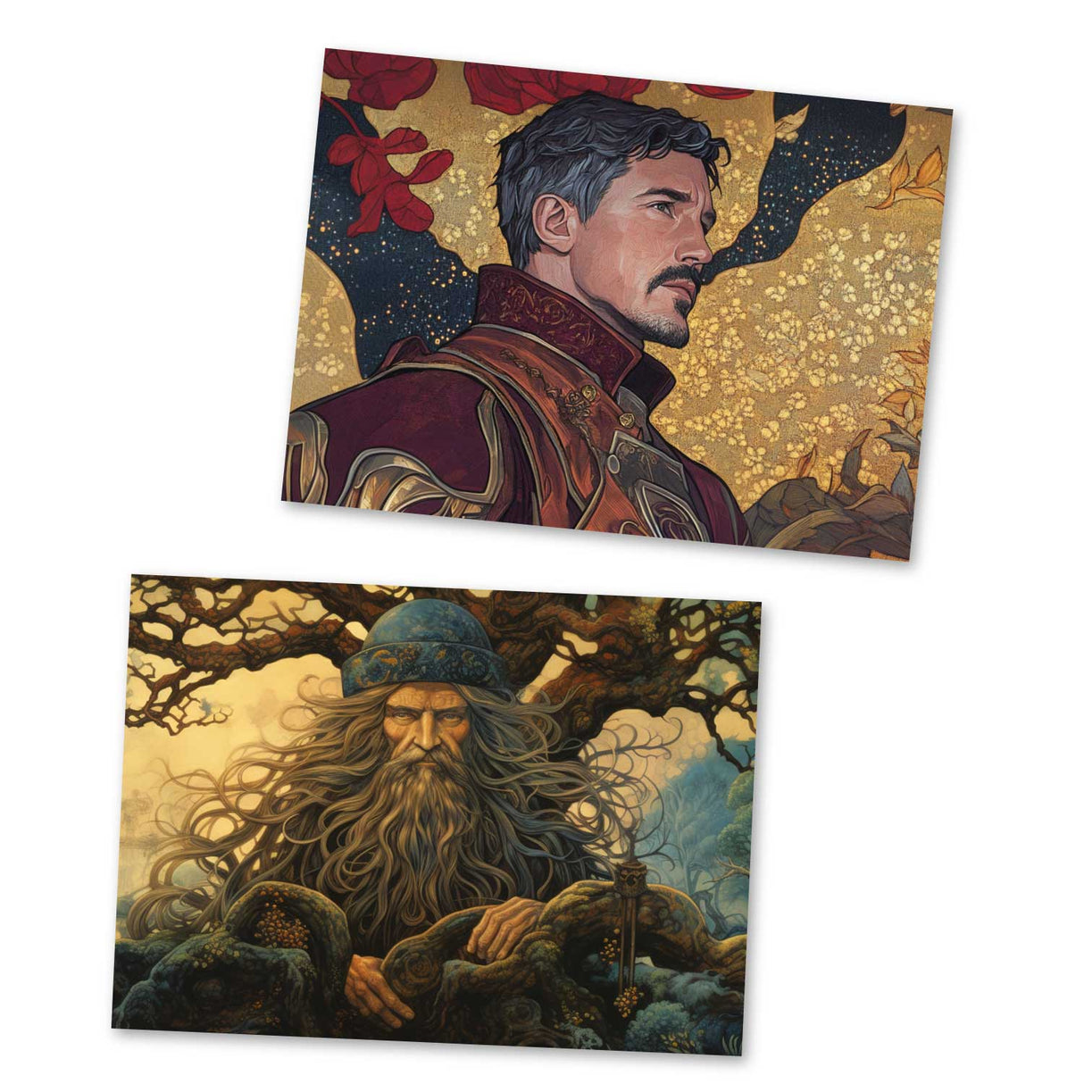 Siegfried - Teil 2 - Der Ring des Nibelungen Karten Set A6 (15 Cards) klassisch Illustrierte Legende I Siegfried I kunstvolles Set