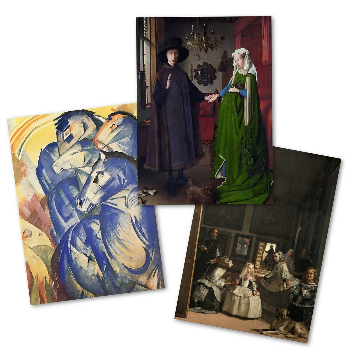 Kunstvolle Karten im Set (13 Karten) | Die größten Kunstwerke als Grußkarten I Postkarten Klappkarten | Bekannte Künstler I Kunstdruck