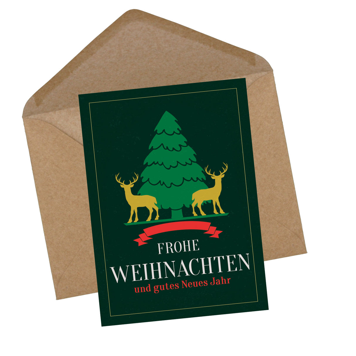 Klassische Weihnachts-, Grußkarten Set (10 Karten) | Grafische Weihnachtskarten | Geschenk | Grußbotschaft | Postkarte | minimalistisch Weihnachtsfest