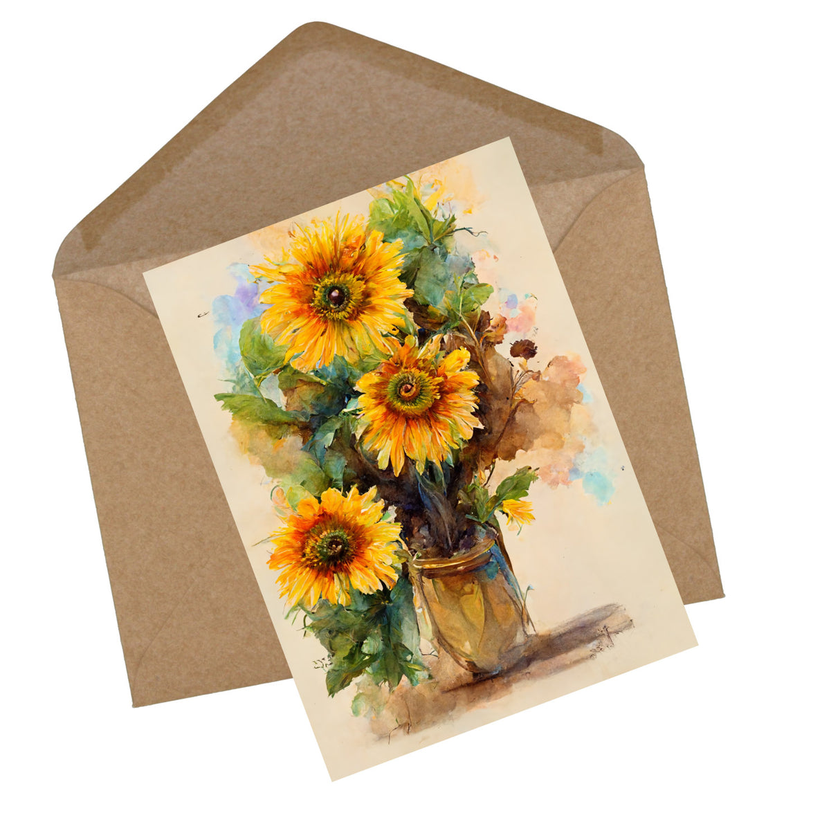 Postkarten A6 Set (10 Cards) Vintage Blumengruß Edition I digital Painting I Neutrale Grußkarten mit Blumen Bouquet Aquarellzeichnung