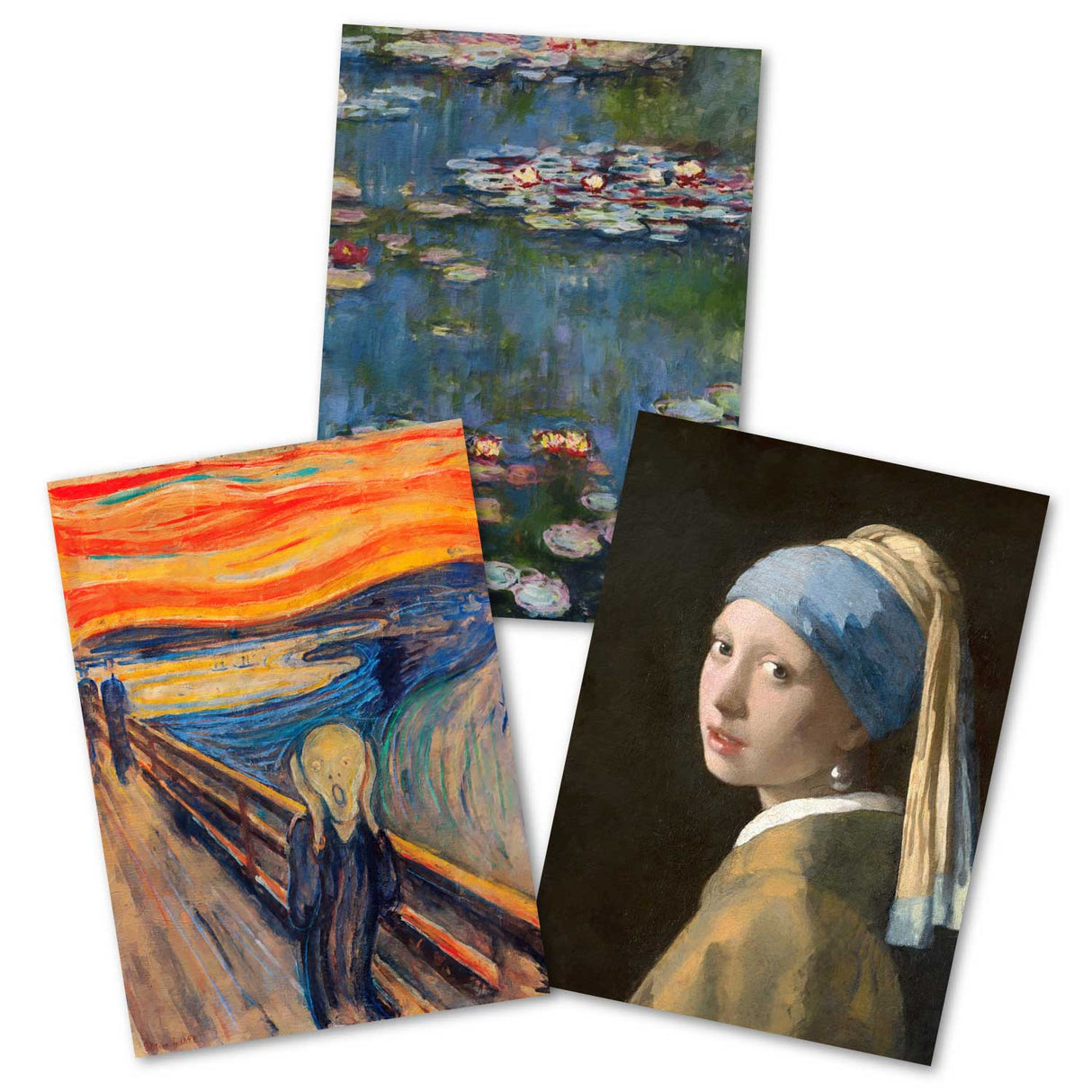 Kunstvolle Karten im Set (13 Karten) | Die größten Kunstwerke als Grußkarten I Postkarten Klappkarten | Bekannte Künstler I Kunstdruck