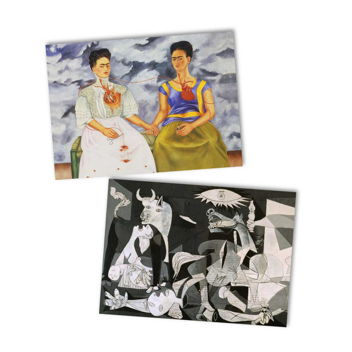 Kunstvolle Karten im Set (13 Karten) | Die größten Kunstwerke als Grußkarten I Postkarten Klappkarten | Bekannte Künstler I Kunstdruck