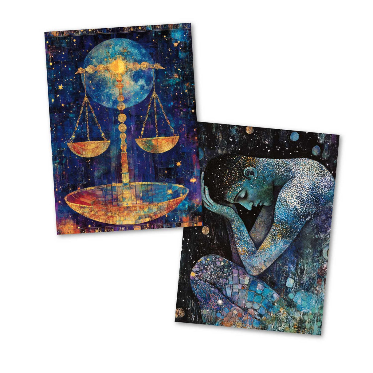 Zodiac sign card set (12 cards) I Greeting cards, folding cards and postcards with motifs of the zodiac signs