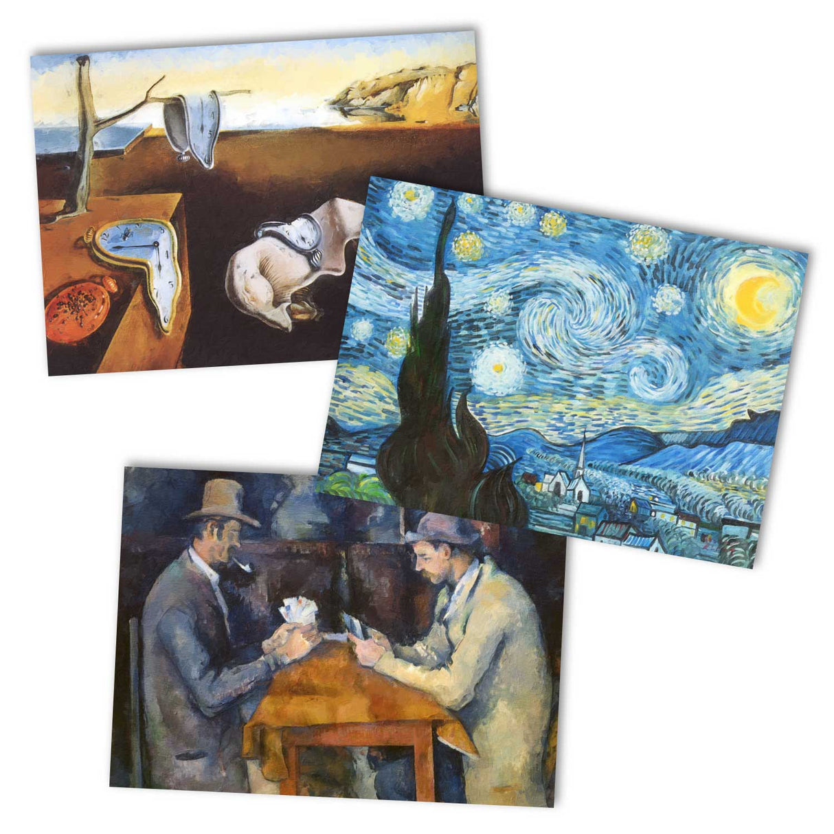 Kunstvolle Karten im Set (13 Karten) | Die größten Kunstwerke als Grußkarten I Postkarten Klappkarten | Bekannte Künstler I Kunstdruck