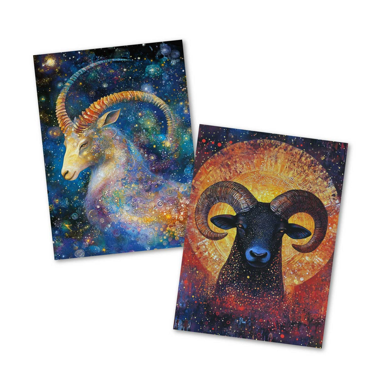 Zodiac sign card set (12 cards) I Greeting cards, folding cards and postcards with motifs of the zodiac signs