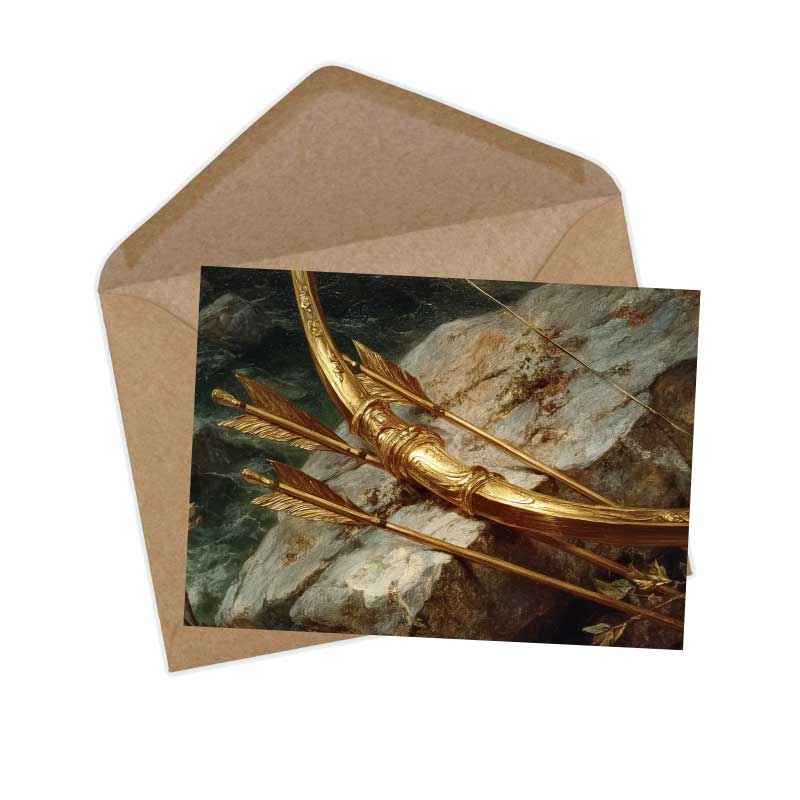 Apollon Postkarten Set – 16 mythische Kunstkarten inspiriert von der griechischen Mythologie – Wahlweise Post- oder Klappkarten, A6