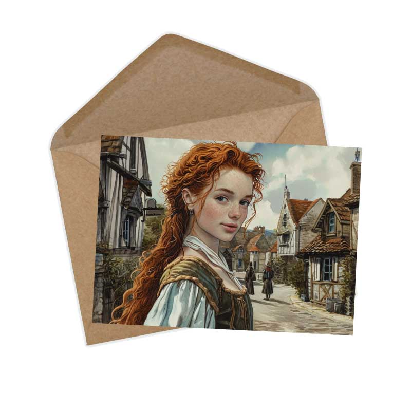 Der verzauberte See Set A6 (15 Cards) Illustriertes irisches Märchen I Gebrüdern Grimm Übersetzung von T. C. Croker als kunstvolles Set