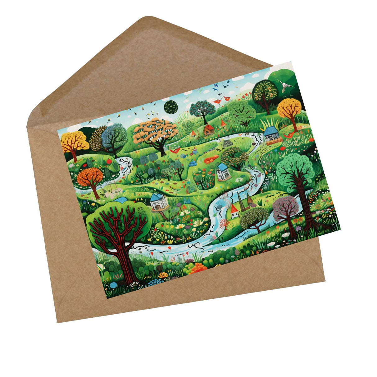 12 Kunstvolle Kollagen I Geburtstagskarten Postkarten A6 Set (10 Cards) Kollagen Stil I Karten zum Geburtstag Klappkarten für Glückwünsche I Happy Birthday