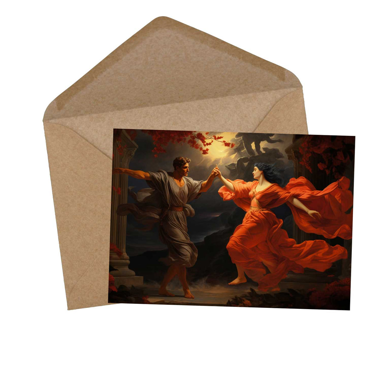 Hades und Persephone Griechische Mythologie als Kartenset VOL 1 (10 Karten) | Mythologische Karten der Götter | Geschenk | Postkarte oder als Klappkarte