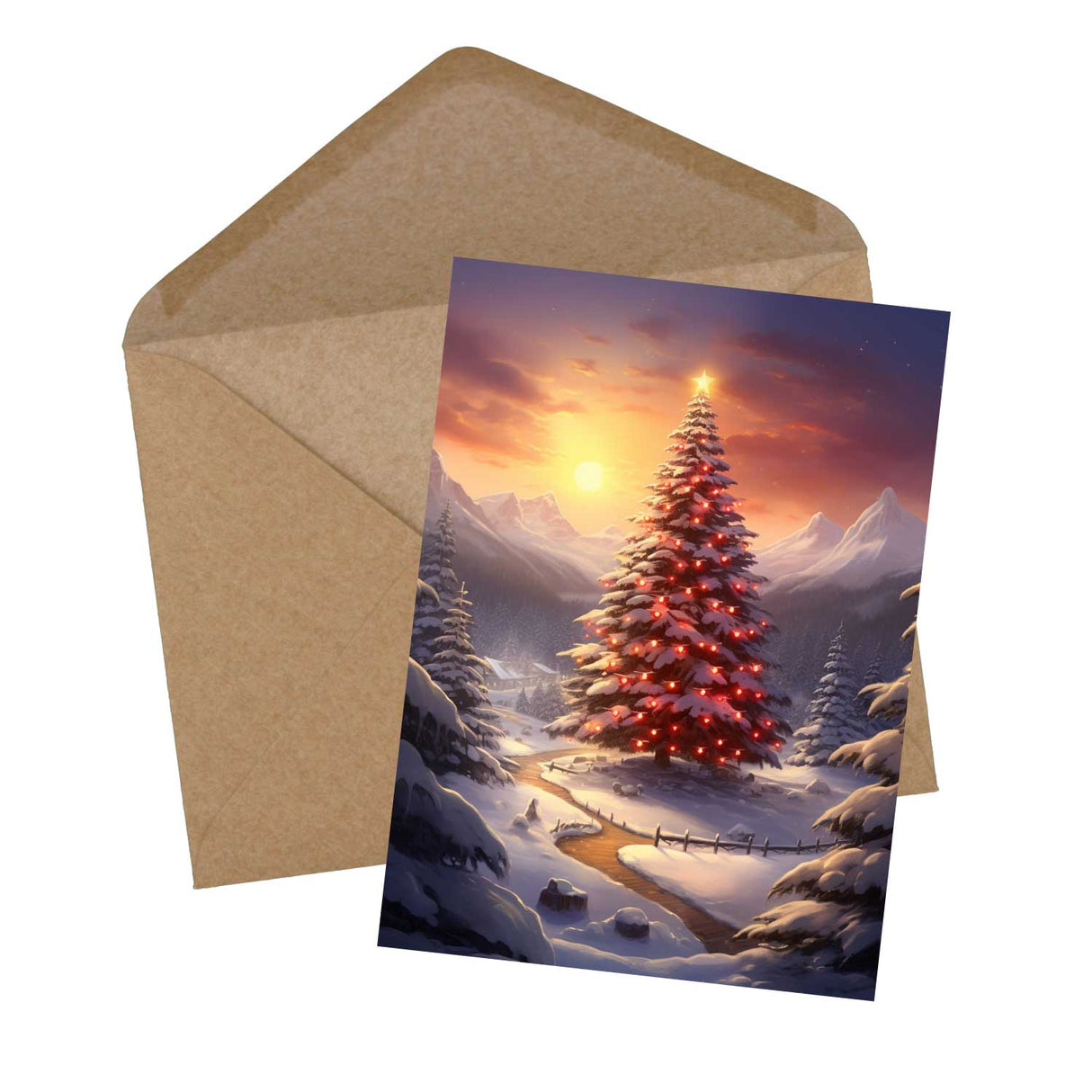 Weihnachten Grußkarten Set (10 Karten) | Kunstvolle Weihnachtskarten | Geschenk | Karte mit Grußbotschaft | Postkarte | Weihnachtsfest VOL 1