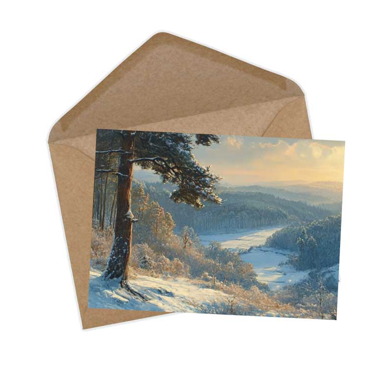 Der Tannenbaum - Märchen von H.C. Andersen Set A6 (15 Cards) klassisch Illustriert I Weihnachtsbaum I kunstvolles Set