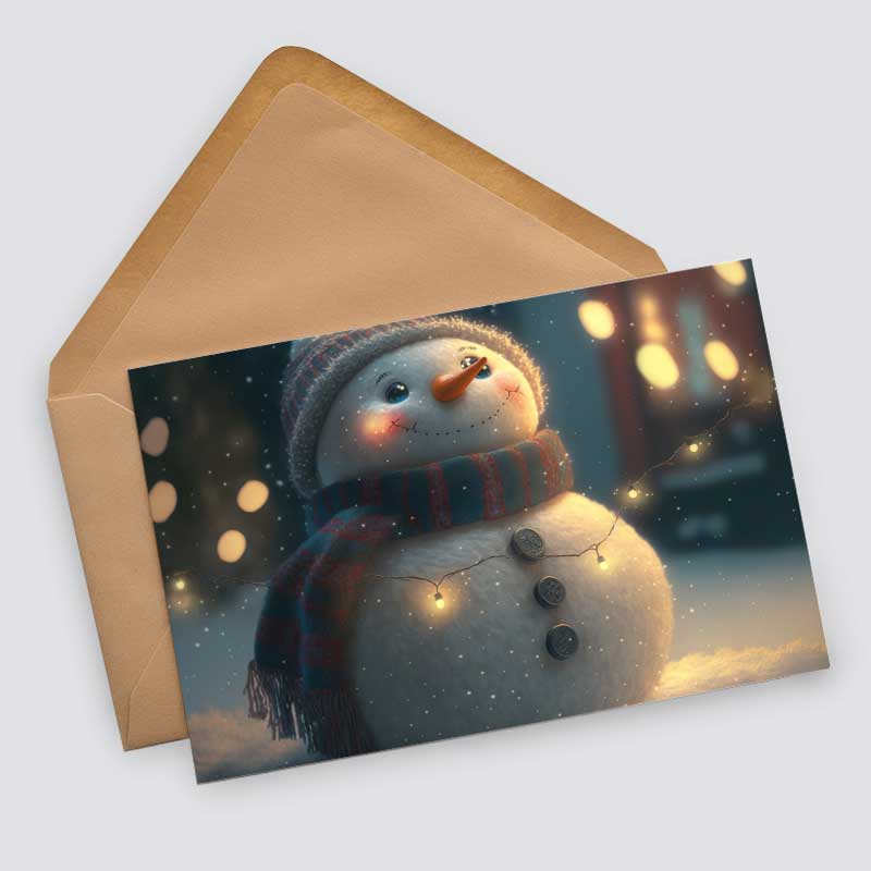 Winter card set - gift cards for children in a set (10 cards) | Pixar Style Christmas Cards | poison | Folded card or postcards (VOL2)