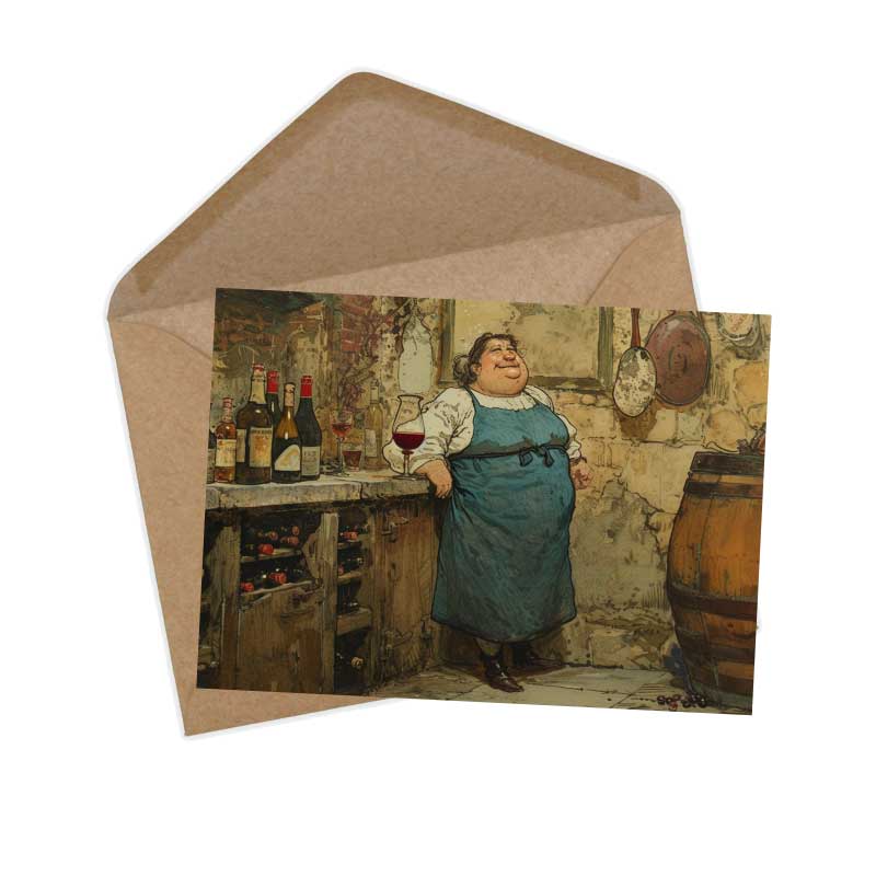 Die kluge Gretel Karten Set A6 (15 Cards) Illustriertes Märchen I von den Gebrüdern Grimm im Original I humorvolle Vintage Karten