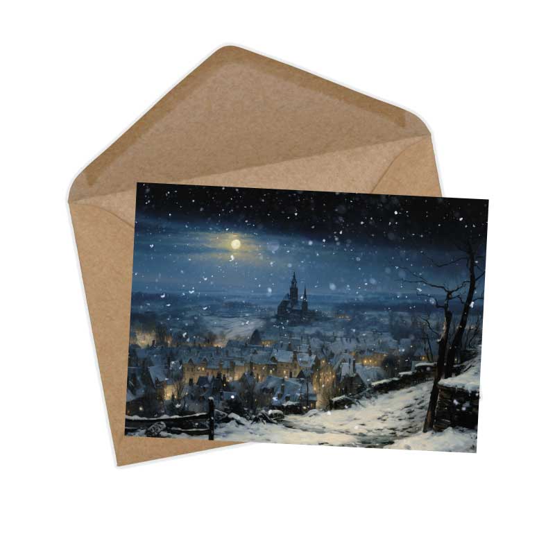 Sterntaler Karten Set A6 (15 Cards) Illustrierte Märchen im Biedermeier Stil I von den Brüdern Gimm im Original als kunstvolles Set