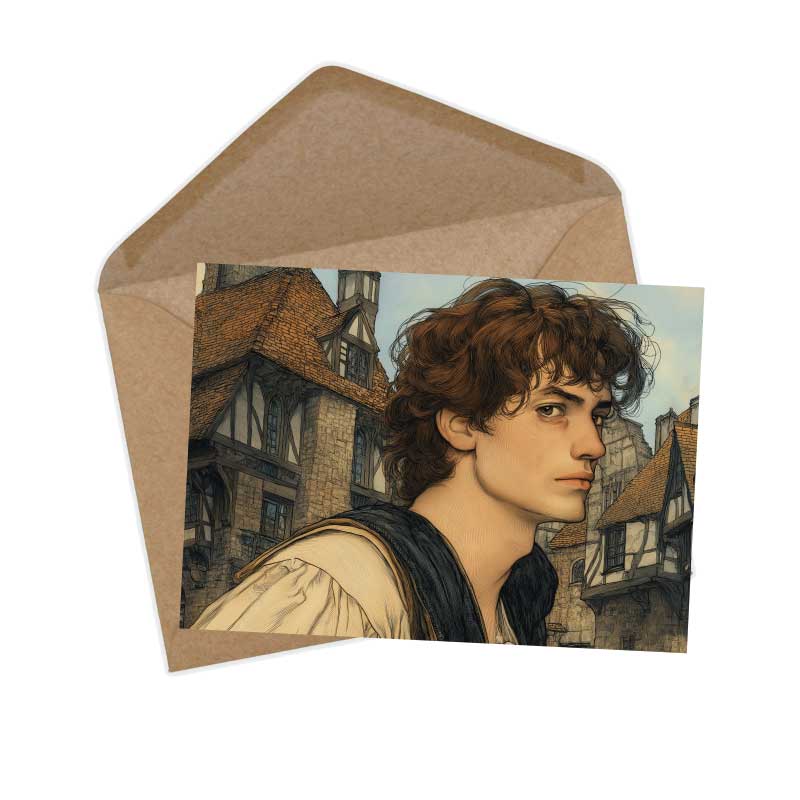 Das Rätsel Karten Set A6 (15 Cards) Illustrierte Märchen Zeichnung I von den Brüdern Grimm im Original