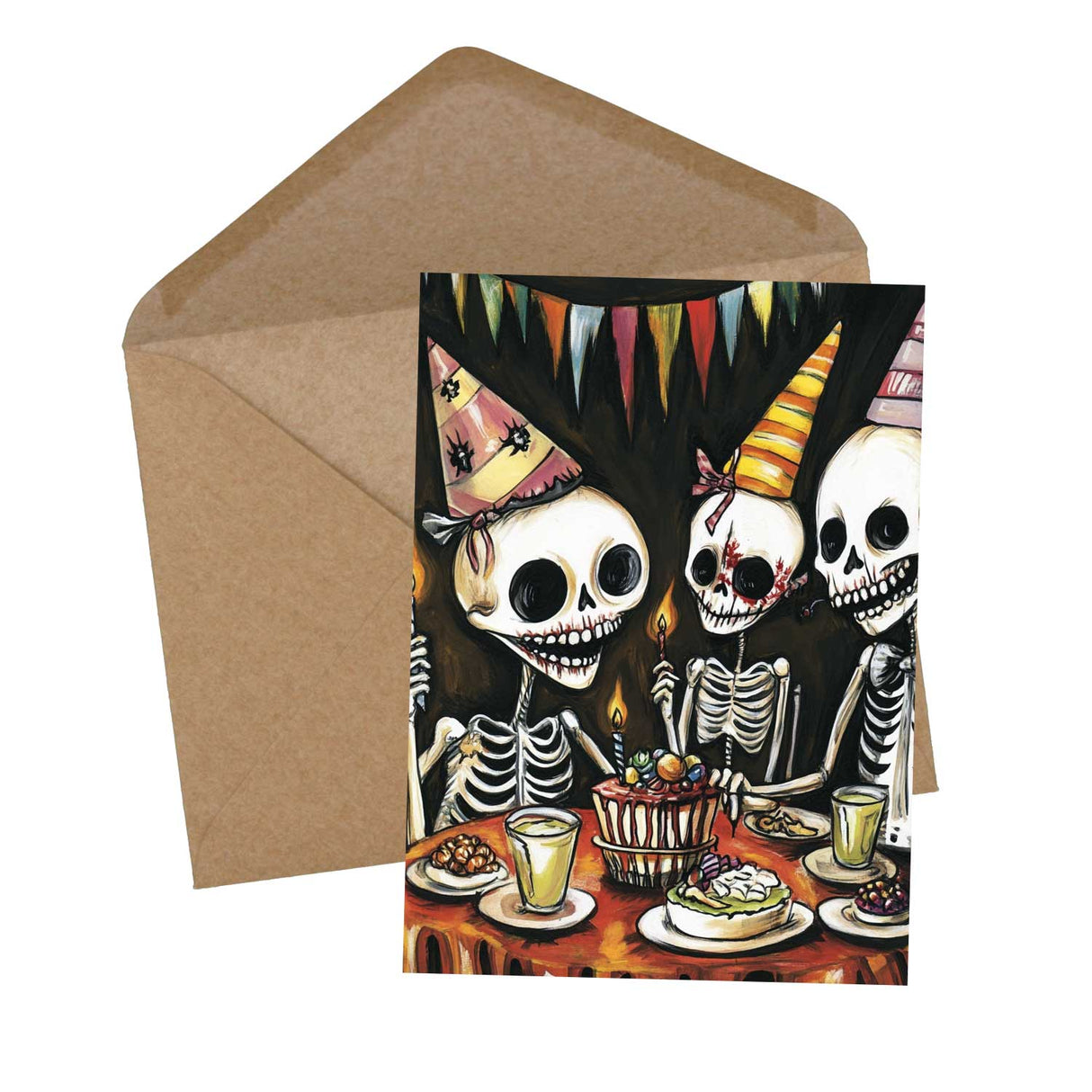 Grusellige Geburtstags Grußkarten Set (10 Karten) | Monster Karten zum Geburtstag | Grußbotschaft im skurillen Tim Burton Style