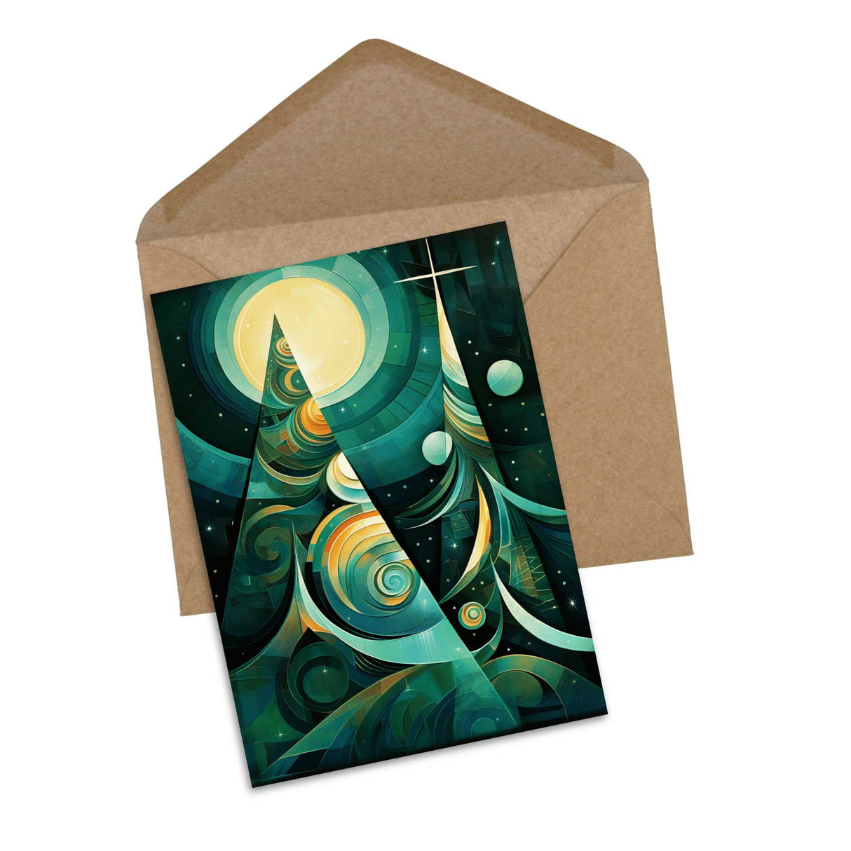 Weihnachten Grußkarten Set V3 (10 Karten) | Kunstvolle Weihnachts Karten | Geschenk | Karte mit Grußbotschaft | Postkarte oder Klappkarte