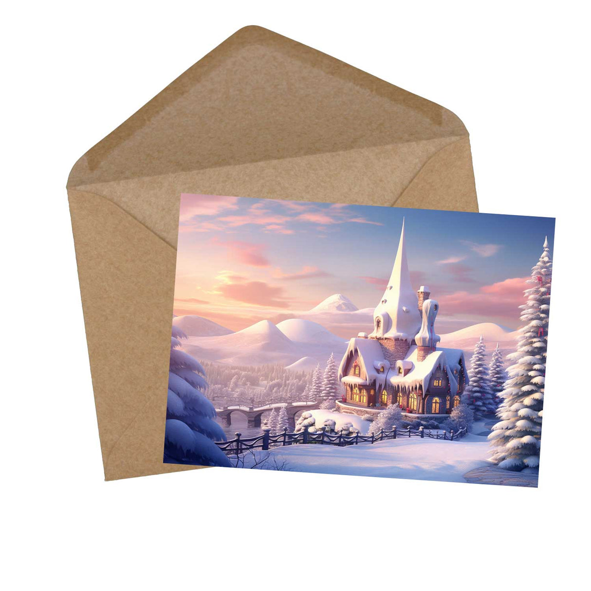 Weihnachten Grußkarten Set (10 Karten) | Kunstvolle Weihnachtskarten | Geschenk | Karte mit Grußbotschaft | Postkarte | Weihnachtsfest VOL 1