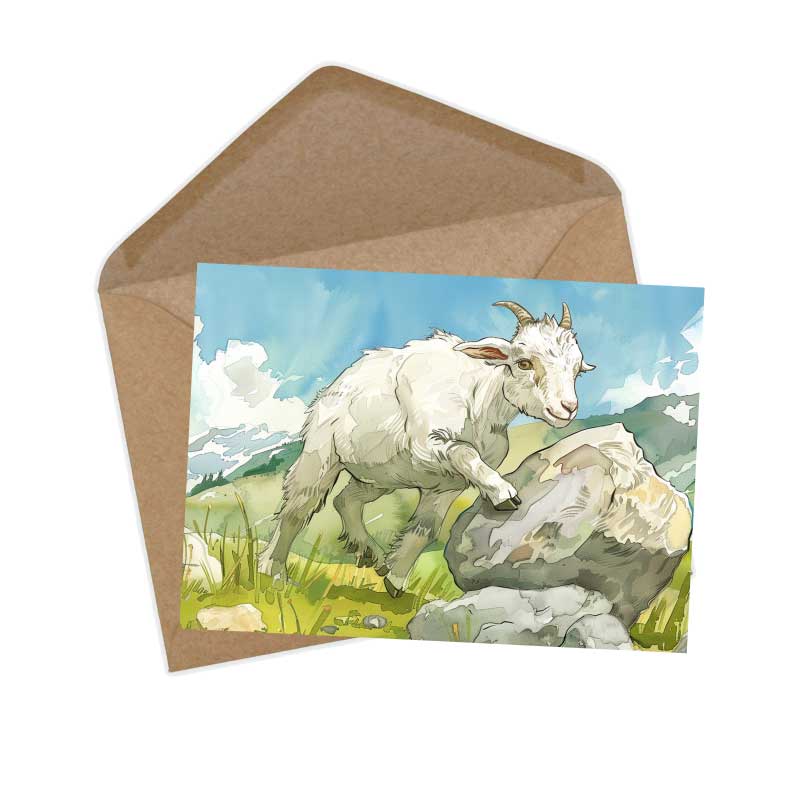 Der Wolf und die sieben jungen Geißlein Karten Set A6 (15 Cards) Illustriertes Märchen I von den Brüdern Grimm im Original I Vintage Karten