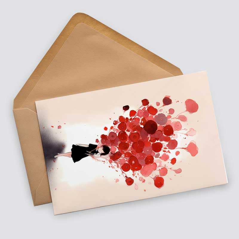 Kunstvolle Blumengrüße Geburtstagskarten - Grußkarten Set (10 Karten) | Aquarell Look | Postkarte oder Klappkarte | Design Aquarell