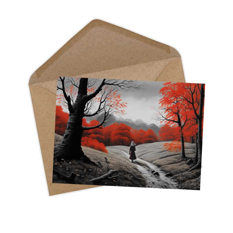 Der Räuberbräutigam Set A6 (15 Cards) Halloween Horror Märchen Film Noir Look I grusselige Horror Karten zum Märchen als kunstvolles Set