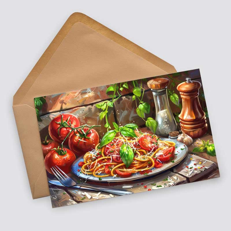 Leckere Gerichte und Rezeptkarten; Postkarten A6 Set (10 Cards) Gerichte Speisen Vorschläge I Kunstvolle Stillleben Mahlzeiten