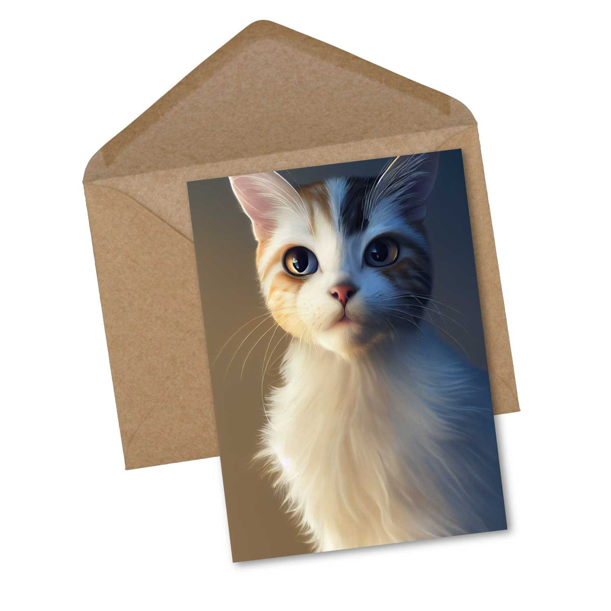 Postkarten A6 Set (15 Cards) Süße Katzen in verschiedenen Rassen Portraits I digital Painting