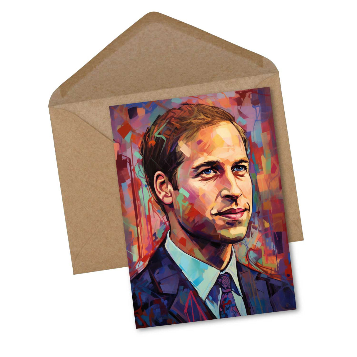 Postkarten A6 Set (15 Cards) The Royal Family modern Aquarell Art I digital Painting I William Kate Charles Diana Camilla Elizabeth Harry