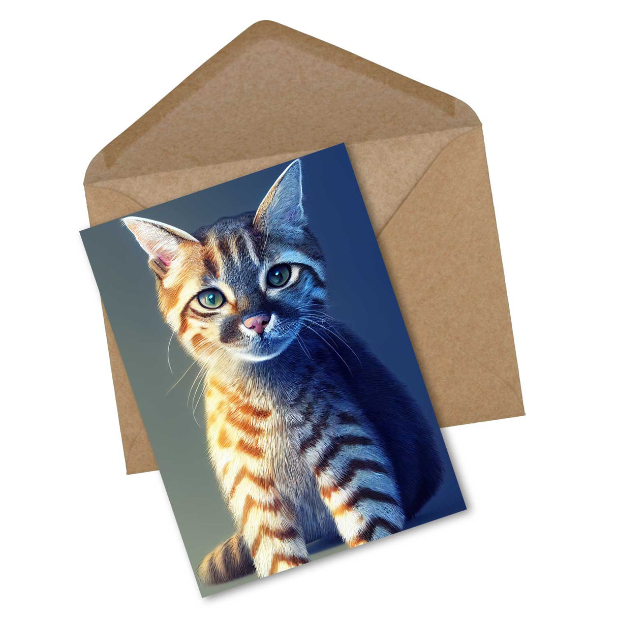 Postkarten A6 Set (15 Cards) Süße Katzen in verschiedenen Rassen Portraits I digital Painting