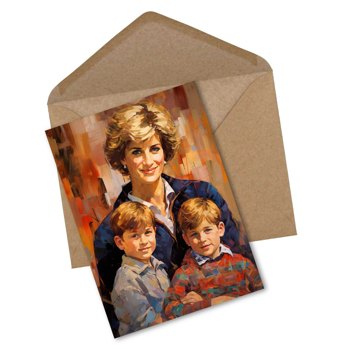 Postkarten A6 Set (15 Cards) The Royal Family modern Aquarell Art I digital Painting I William Kate Charles Diana Camilla Elizabeth Harry