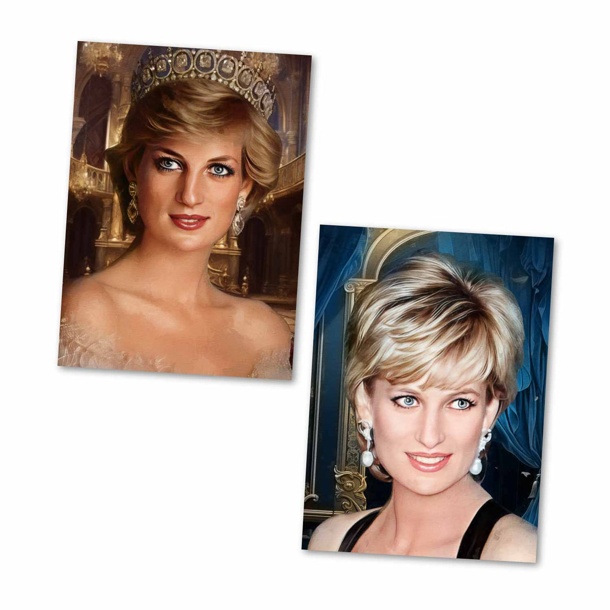 Prinzessin Diana Postkarten A6 Set (10 Cards) Gedenkkarten I Painting I Royal Family I Diana Spencer und Charles Princess of the Hearts