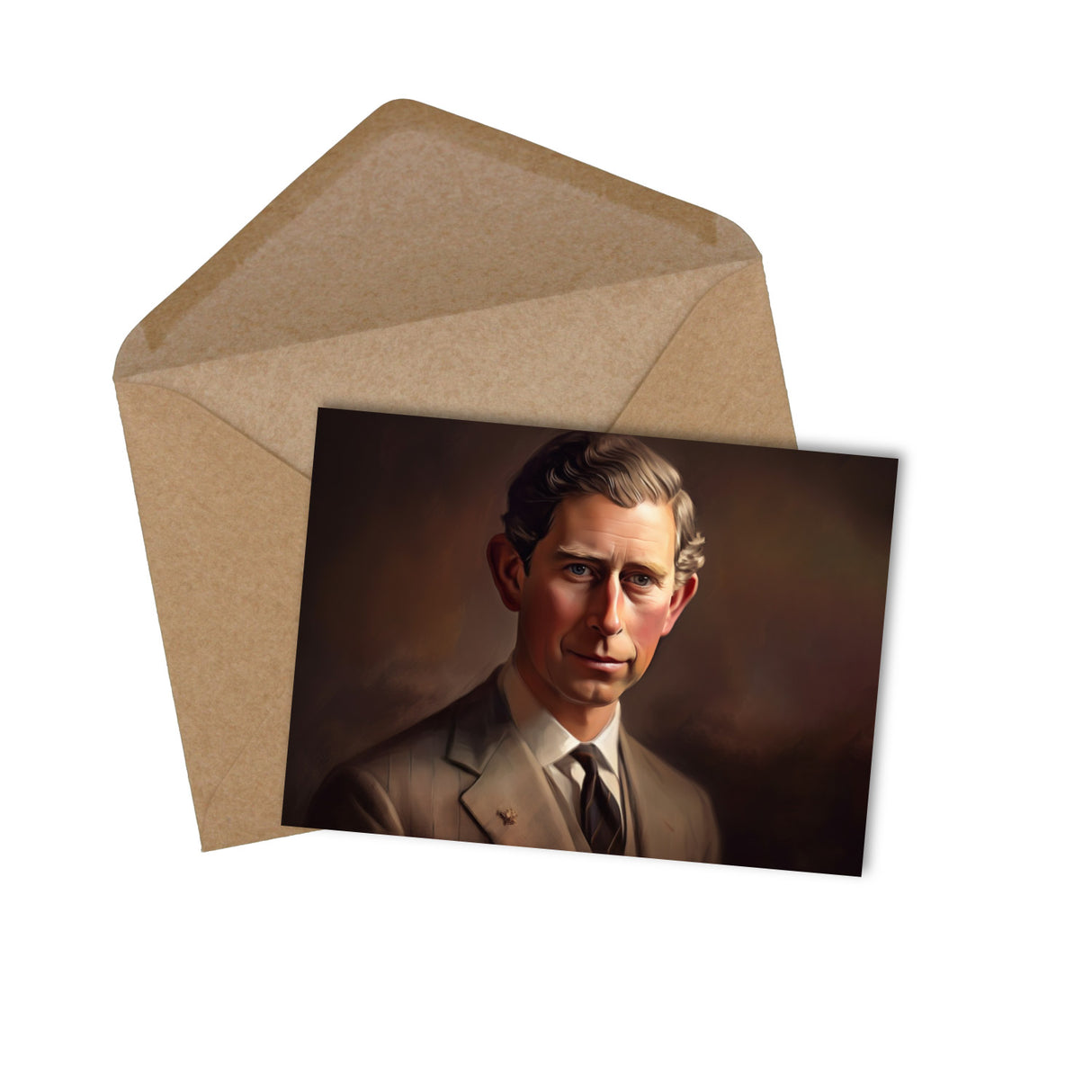 Postkarten A6 Set (10 Cards) König Charles Krönung Edition II Prinz Charles I digital Painting I Royal Family I Charles Windsor